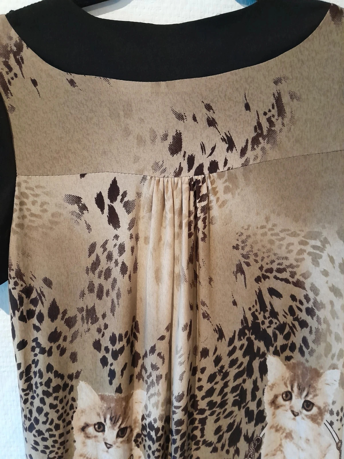 Vestido gatinhos, meio comprimento, tamanho 38 – photo 8